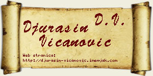 Đurašin Vicanović vizit kartica